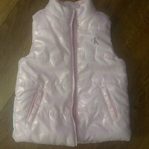 Calvin Klein Puffer Vest Light Pink Outerwear